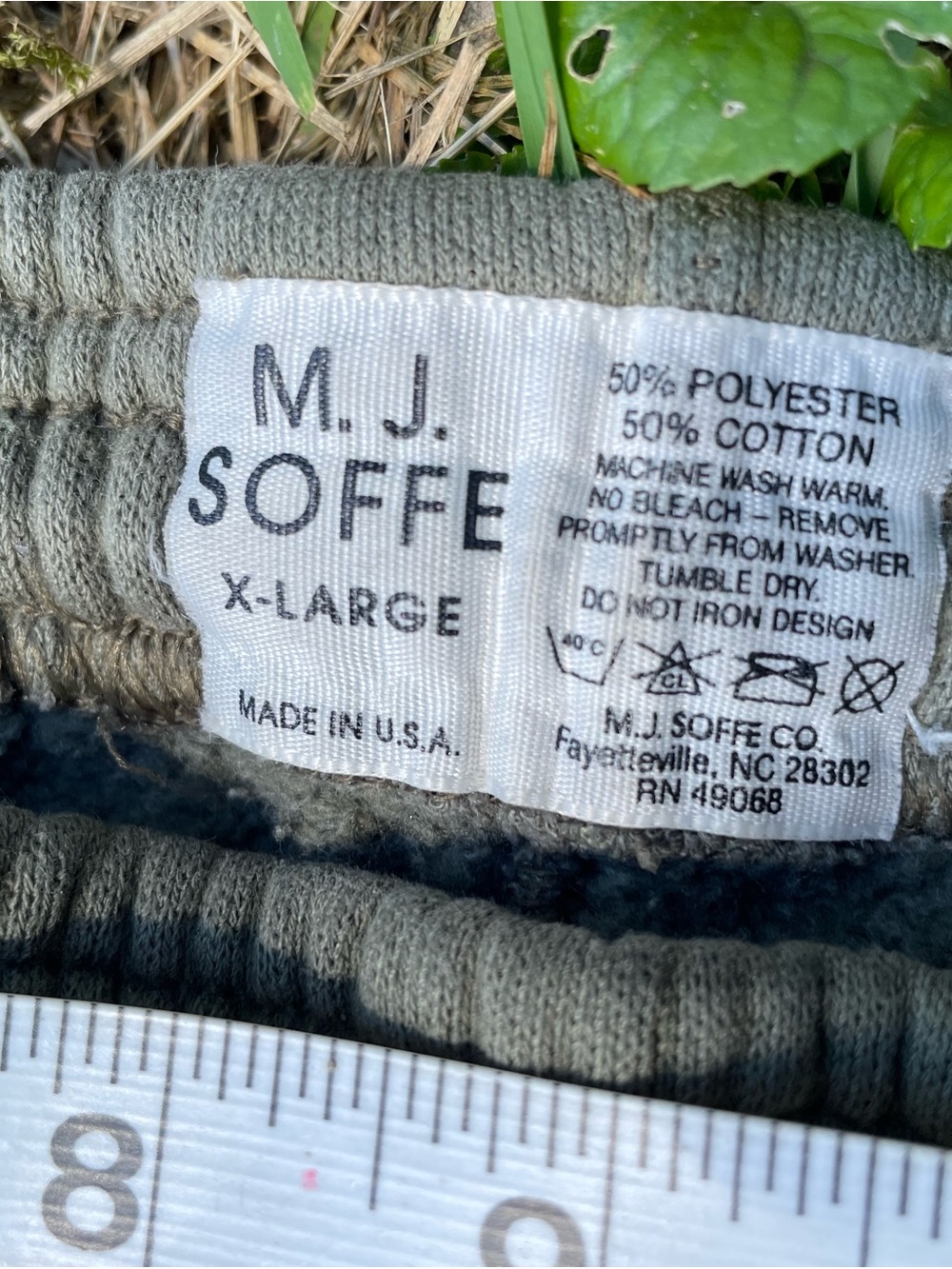 Vintage 90’s USMC Joggers Olive Green Made In USA - Picture 2 of 5